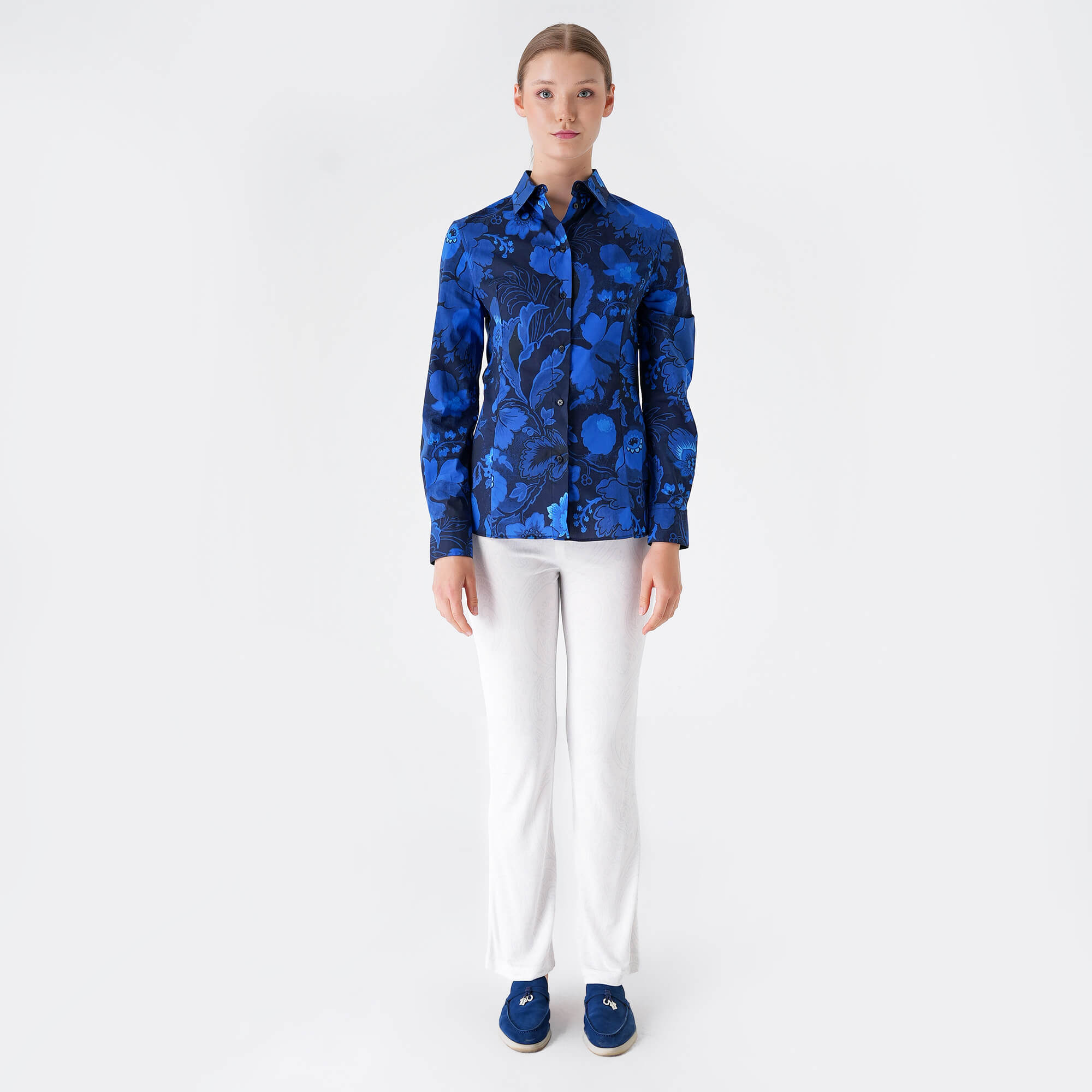 Etro - Blue Floral Print Shirt